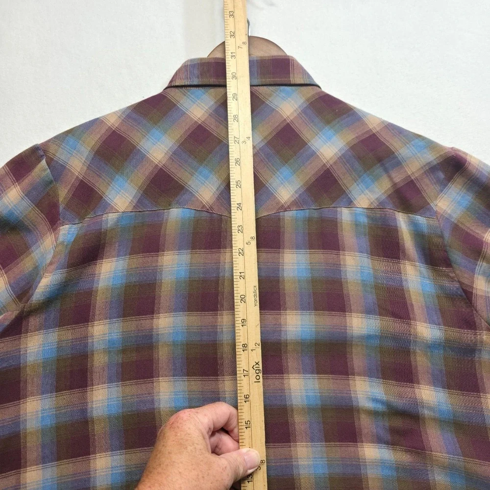 Vintage Levi's Panatela Men's Plaid 1979‎ Pearl Snap Western Shirt Size XL